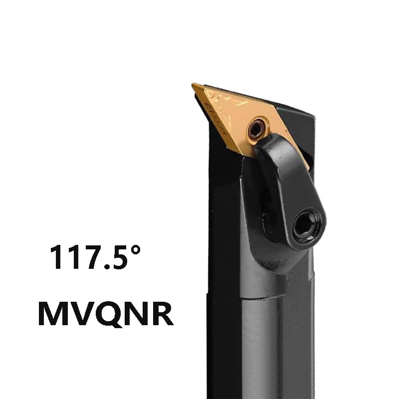 1pc MVQNR MVUNR MVWNR MVXNR Turning Lathe Tool Holder 20mm 25mm Internal Cutting Shank Boring Bar VNMG Carbide Inserts(Color:S20R,Size:NOT Include Inserts_MVQNR16)