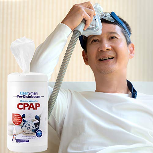 CleanSmart CPAP Cleaning Wipes, Unscented and Formulated to Clean CPAP Mask and Equipment Without Irritating Skin, 75 Count