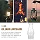 Beavorty Glas Öllampe Schornstein Petroleum Lampenschirm Öllampenabdeckungen Klar Gekräuselter Deckel Mit Kapuze Kerzenhalter Abdeckung Ersatz Für Antike Vintage Kammerlampe Transparent