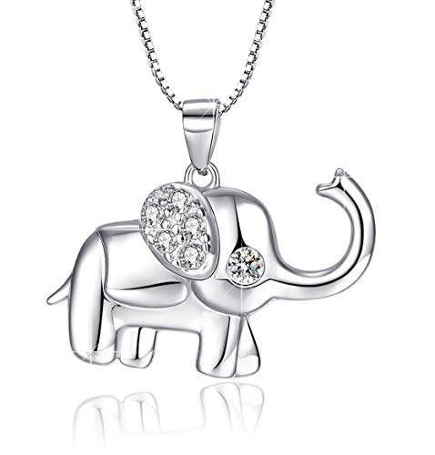 Collar de elefante para mujer Joyería de elefantes de plata de ley 925 Cover
