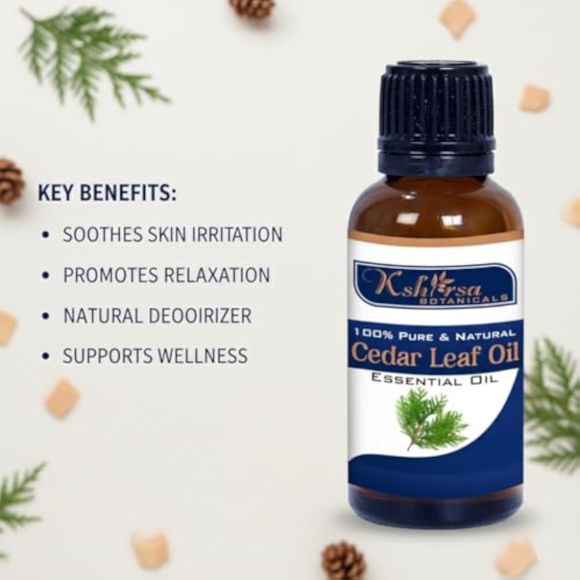 Pure & Natural Cedar Leaf Essential Oil 1000ml