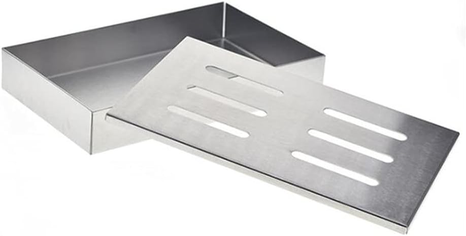 Xiaokeis Smoker Box,Grill Smoker Box,Stainless Steel Rectangle Smoke Box for Gas Grill,Wood Chip Charcoal Smoker Box,Universal Smoky Flavor Grill Accessories,for Home Outdoor Camping(Silver) : Patio, Lawn & Garden