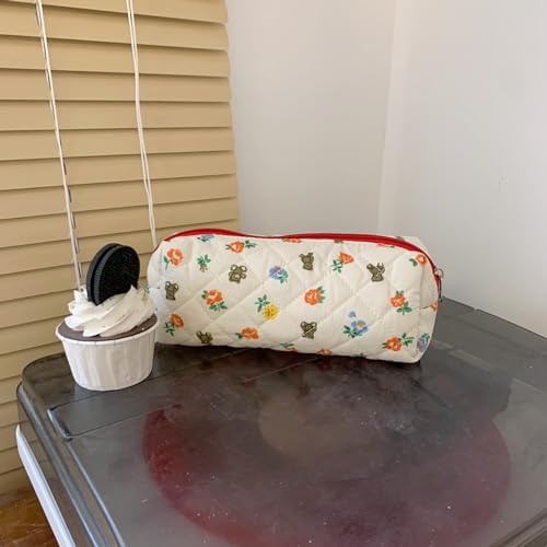 Image of Pencil Case Pen Case Office College School Storage Bag Pouch Holder Box Organizer Makeup Pouch Cosmetic Bag Aesthetic Cute Pencil Case for Girls Boys Kids (E)