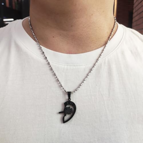 Matching Necklace For Couples Heart Lock And Key Infinity Puzzle Pendant Engraved Promise I Love You Forever I Carry You Heart With Me Couples Necklaces Set Stainless Steel Jewelry For Bf Gf2