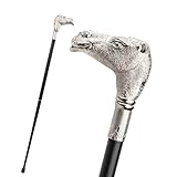 Silver Camel Head Walking Cane Fashion Walking Stick Gentleman Luxury Crosier Knob Walking Stick 93cm