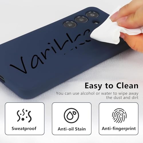 Image of MOBILOVE Back Cover Case for Samsung Galaxy S25 Plus 5G | Pure Liquid Soft Matte Silicone Case with Logo and Comes with Camera and Screen Protection Back Cover for Samsung Galaxy S25 Plus 5G (Blue)