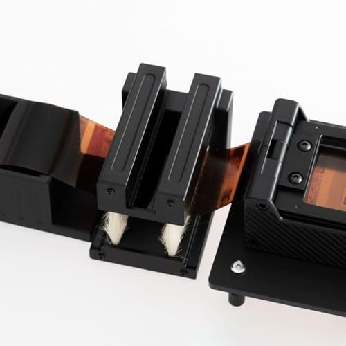 Kit de eliminación de polvo de película antiestática | Limpiador deslizante negativo con módulo de cepillo y caja de almacenamiento para película 120-135 - Herramienta de limpieza esencial para