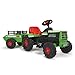 Produktbild INJUSA - Traktor Basic, Elektrotraktor für Kinder von 1 bis 3 Jahren, Batterie 6V, Gaspedal, Anhänger hinten, Lichter und Geräusche, Höchstgeschwindigkeit 2-3 Km/h, Farbe Grün