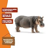 SCHLEICH WILD Life | Flusspferd 14814 | detailgetreue Tierfiguren | Zoo Spielzeug | tolles Geschenk für Jungen und Mädchen | Deko für Geburtstag | Spielfigur ab 3 Jahren | 13 x 5 x 6 cm