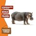 SCHLEICH WILD Life | Flusspferd 14814 | detailgetreue Tierfiguren | Zoo Spielzeug | tolles Geschenk für Jungen und Mädchen | Deko für Geburtstag | Spielfigur ab 3 Jahren | 13 x 5 x 6 cm