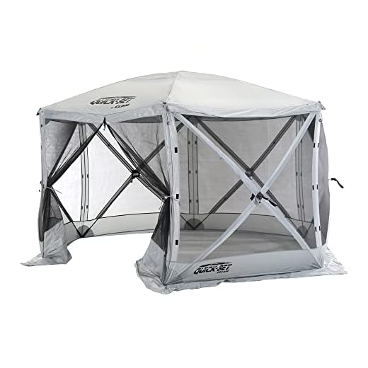Clam Quick-Set Escape 11.5' Pop-Up Screen Tent, 6-Person, Gray