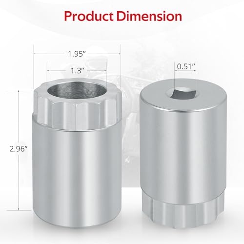 Image of JAVIK 60mm Rear Differential Pinion Bearing Lock Nut Socket Wrench Tool for Honda FourTrax 300 TRX300 1988-2000 ATC250ES ATC250SX TRX250 TRX350 1985-1989