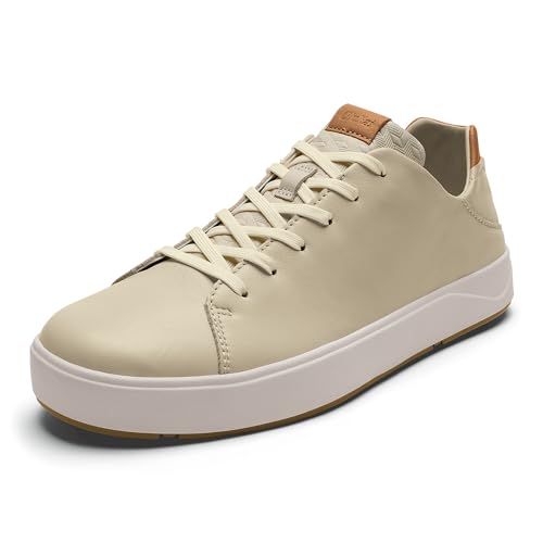 Image of OluKai Lae'ahi Li 'Ili Men's Waterproof Leather Sneaker, Versatile & Casual Everyday Shoe, All-Day Comfort & Support, Enhanced Grip & Traction