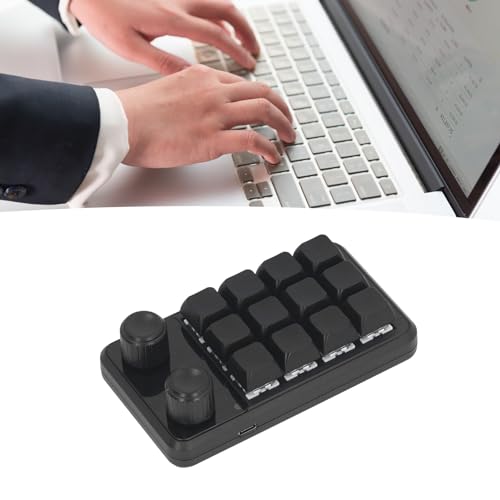 Teclado mecánico para juegos 12 teclas programables macro USB Walfront 3