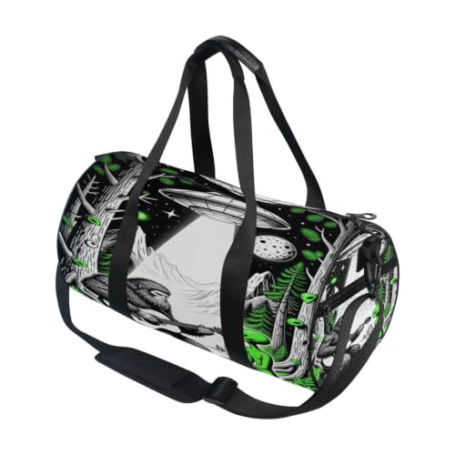 Bolsa de lona para viajes cortos y entrenamientos con organizador interior unisex