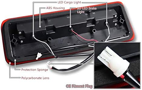 Miniatura 9 de Repuesto para Ford F150 F-150 2004 - 2008  2004 - 2008 Ford Lobo  Lincoln Mark LT  Ford Explorer Sport rojoblanco LED humo lente alta montaje