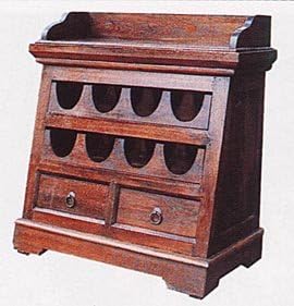 Jarvis Shoji 35237 Wine Chest, Main Unit: Depth 15.0 inches (38 cm), Body Height 29.1 inches (74 cm), Body Width 28.7 inches (