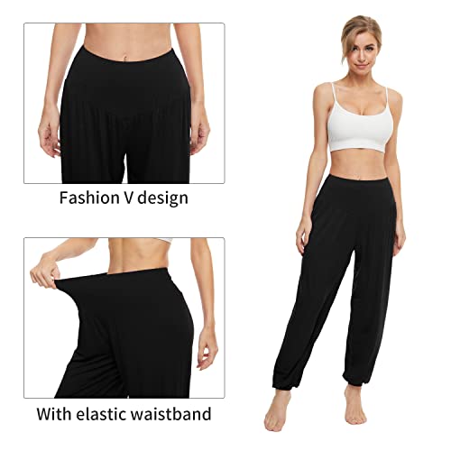 image for BeautyWill Harem Pants Woman High Waist Yoga Pants Workout Casual Loos