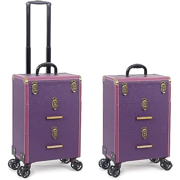 Trolley cosmetico con ruote Valigia cosmetica for treno di bellezza Parrucchiere Trolley cosmetica for bellezza