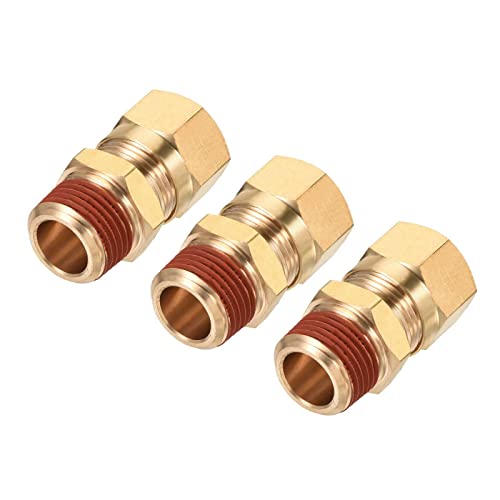 Tool parts Brass Compression Tube Fitting 3/8NPT x 1/2