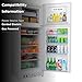 SMETA Propane Refrigerator with Freezer 13.4 cuft Gas Fridge 110v/LPG Dual Ways Top Freezer Top Mount Full Size for Kitchen Garage RV Off-Grid