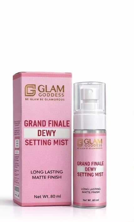 Grand Finale Dewy Setting Mist 80ml Long Lasting Makeup Fixer Matte Finish Setting Spray Lightweight NonSticky For All Skin Types-image-23