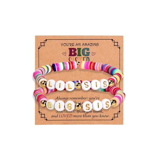 Big Sister Bracelets Big Bro Bracelets for Women Men Birthday Jewelry Gifts Bracelets Sister Jewelry