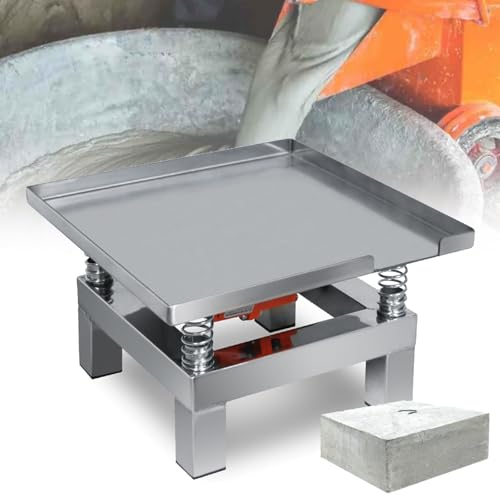 IEOWY Máquina vibratoria con Capacidad de Carga de 10 kg, Mesa vibratoria de hormigón de 13,8 x 13,8, Banco de Pruebas vibratorio pequeño de 50 W, Plataforma vibratoria de moldeo por inyección, 220 V