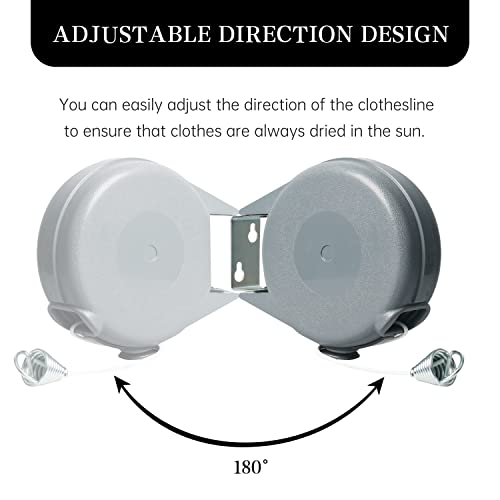 Zoes Homeware CL6817-39 Retractable Clothesline Heavy Duty Retracting Clothes Line Outdoor And Indoor thumb #3