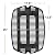 DELSbbq 7646 Cast Iron Grates and 65032 Grill Burner for Weber Q300 Q320 Q3000 Q3200 57060001 586002 Gas Grills, Replacement Parts for Weber 7584, 65032