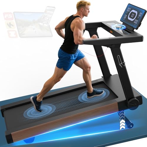 Cowmew Laufband für Zuhause, 7PS Laufband klappbares mit 1-20 km/h, 15{08287a9cc0de178dd5e26eae82d74661794d0f8c4d36e748fb90ef8afdb02b40} Steigung, Belastung 180Kg, App-kompatibles, Pulssensor, LED-Anzeige, Tablethalterung für Zuhause und Büro Cowmew Laufband für Zuhause, 7PS Laufband klappbares mit 1-20 km/h, 15{08287a9cc0de178dd5e26eae82d74661794d0f8c4d36e748fb90ef8afdb02b40} Steigung, Belastung 180Kg, App-kompatibles, Pulssensor, LED-Anzeige, Tablethalterung für Zuhause und Büro
