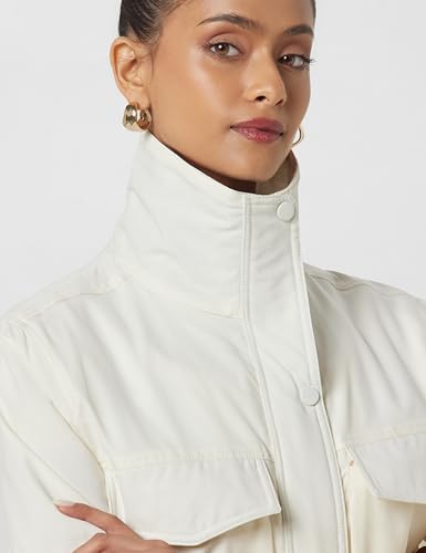 Image of Qube By Fort Collins Women's Faux Fur Regular Winter Puffer Jacket with Collar Stylish, Warm & Lightweight