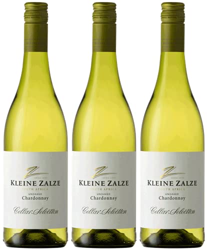 Kleine Zalze Cellar Selection Chardonnay 3er Weinpaket | 2021 | Weißwein aus Südafrika (3 x 0.75l) | Trocken | Weine für jeden Geschmack von CAPREO Cover