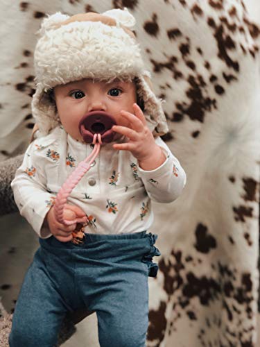 image for Itzy Ritzy Silicone Pacifier Clip; 100% Silicone Pacifier Strap with C