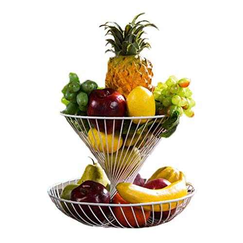 Corbeilles À Fruits, Fruits Basket Assiette De Fruits en Métal Creux Salon Salon De Bureau À La Maison Friandise Aux Cover