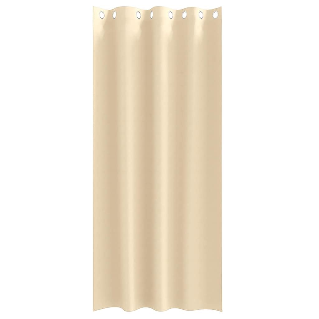 Zasłony zaciemniające z pierścieniami, 2 szt., kremowe, 260 x 140 cm, poliester, nieprzejrzyste, do salonu, sypialni, biura, z 4 metodami zawieszenia i 80-90% ochrony przed światłem