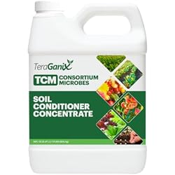 TeraGanix TCM Soil Conditioner (1 Btl = 16 Gal), Microbial Inoculant Concentrate, Plant Growth, Root Enhancer, Liquid Probiotic for Soils & Plants, Seed Germination, Garden, Lawn Care (16 fl oz)