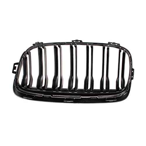 HZTWFC 2 Pezzi Nero Lucido Doppia Lamella Griglia