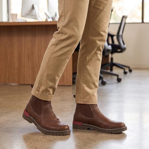 Image of Jousen Men's Chelsea Boots Casual Slip On Ankle Boots with Memory Foam