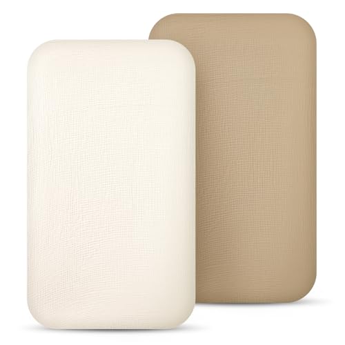 Image of lulumoon Muslin Bassinet Sheets for Baby: Soft Bedside Sleeper Bassinet Fitted Sheets for Boys and Girls