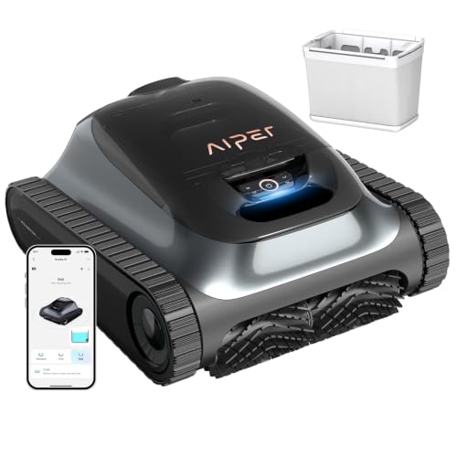(2026 Upgrade) Aiper Scuba S1 Robotic Pool Cleaner, 270 Min Runtime, Floor/Wall/Waterline/Shallow Area Cleaning, Ultra-fine Filter, Smarter Navigation, High-Precision Sensors, App Support-Black