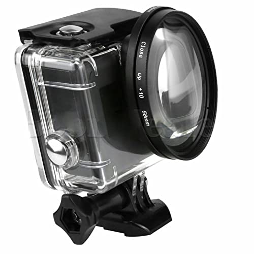 ND Waterdichte behuizing 58 mm 10 x close-up macro lens filter voor Gopro Hero 5 - Afbeelding 5