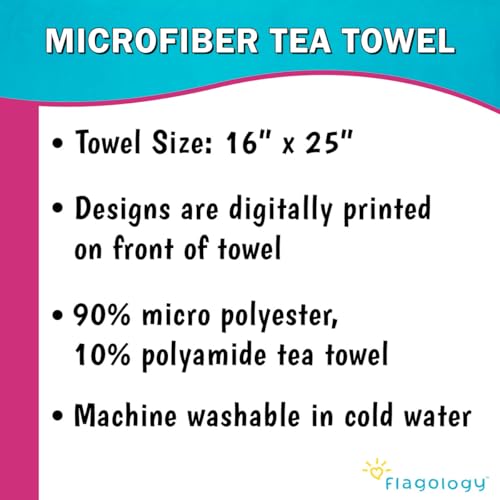 Image of Flagology, Peanuts Snoopy Heads Pattern Kitchen Tea Towel 16 inch x 25 inch, Cute Kitchen Decor, Licensed Peanuts, Hand Towel
