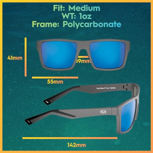 Image of Flying Fisherman unisex-adult Swirl Rectangular Polarized Sunglasses