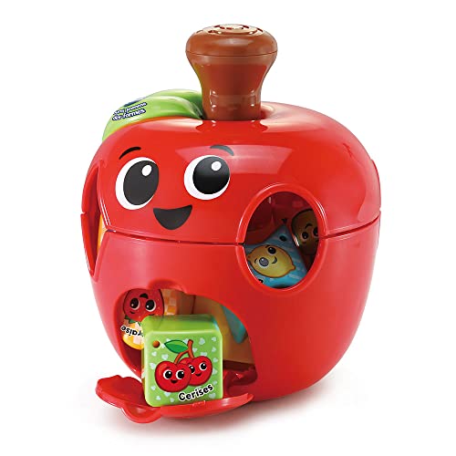 VTech - Tourni Pomme des Formes, Trieur de Formes Bébé Fabriqué avec des Matériaux Plus Durables, 10 Blocs à Trier, Jouet d'Éveil, Cadeau Bébé Fille et...