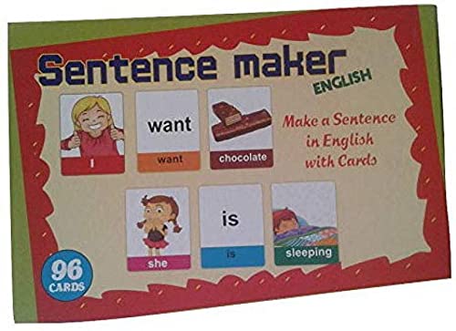 DgCrayons Sentence Maker Educational Kits in Multi-Colors for Kindergarten, Primary School and Pre-School Children, Boys, Girls Gifts for 3 + (English Sentence Maker with 96 Durable Flash Cards) (B098XPBT7C) Amazon Price History, Amazon Price Tracker