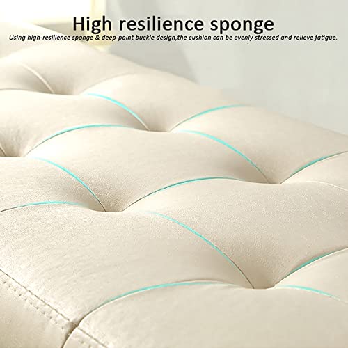Reposapiés banco de almacenamiento rectangular 100 cm para sala de estar 5