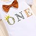 Wild One Birthday Outfit Boy Jungle Safari Bowtie Romper Suspenders Shorts Pants Crown Headband Lion Wild One Theme 1st Birthday Party Supply Cake Smash for Photo Shoot Brown - King One 12-18 Months
