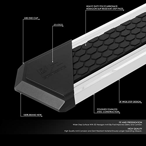 J2 Engineering estribos honeycomb 8" para Ram 1500 Crew Cab miniatura 2