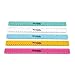 hand2mind Clear Multicolored 12” Safe-T Plastic Ruler Set, Safety Ruler with Inches, Centimeters, and Millimeters, Semi-Flexible Rulers Bulk for Classroom, School Supplies for Teachers (Set of 10)